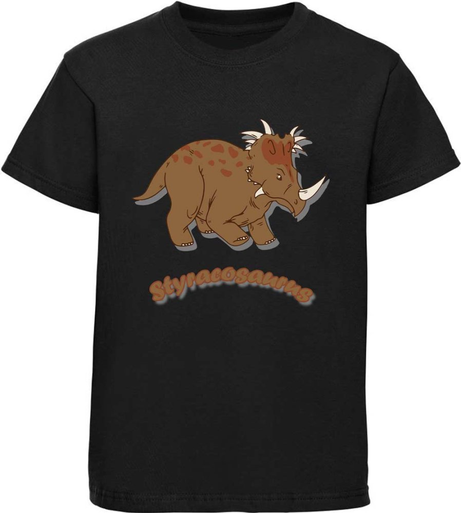Bedrucktes Kinder T-Shirt mit Styracosaurus i71